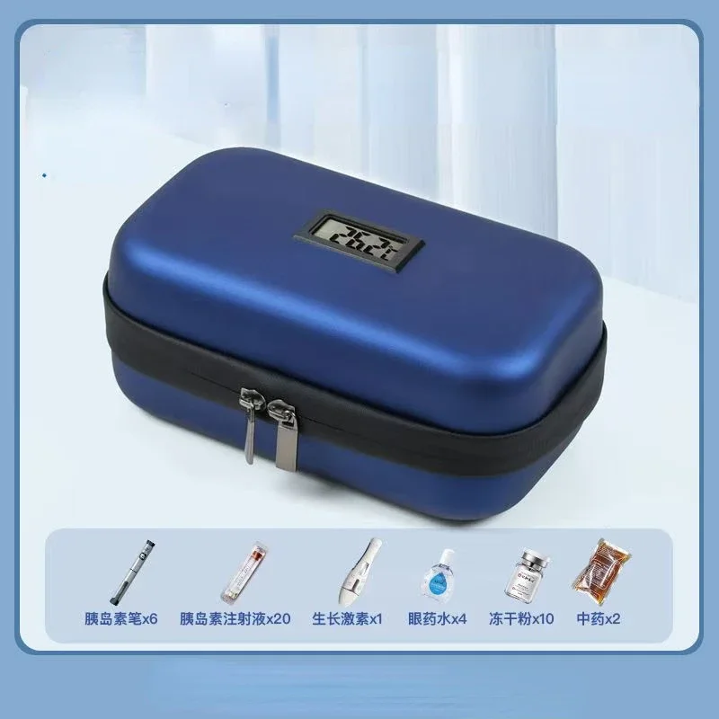 Refrigerated Display Case - Portable Insulin Cooling Storage Case Large