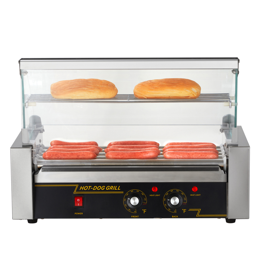 Hot Dog Roller Grill - 5 hot dog rollers, 12 hot