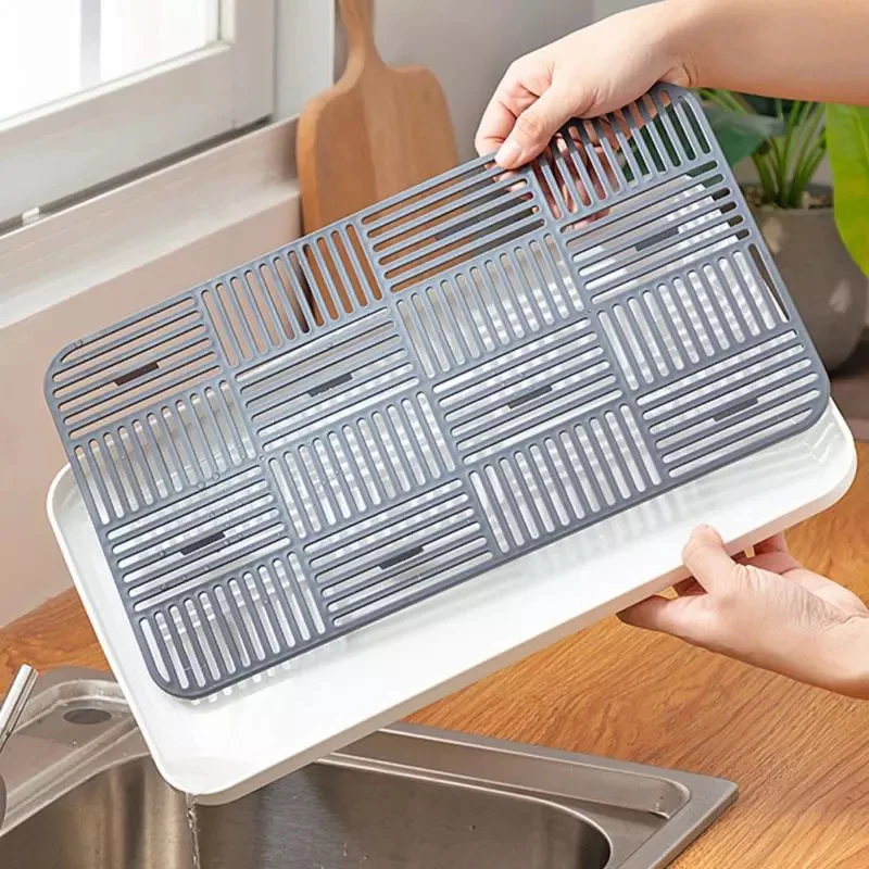Commercial Kitchen Floor Drain - Plastic Drain Rack Dish Cup Drainer