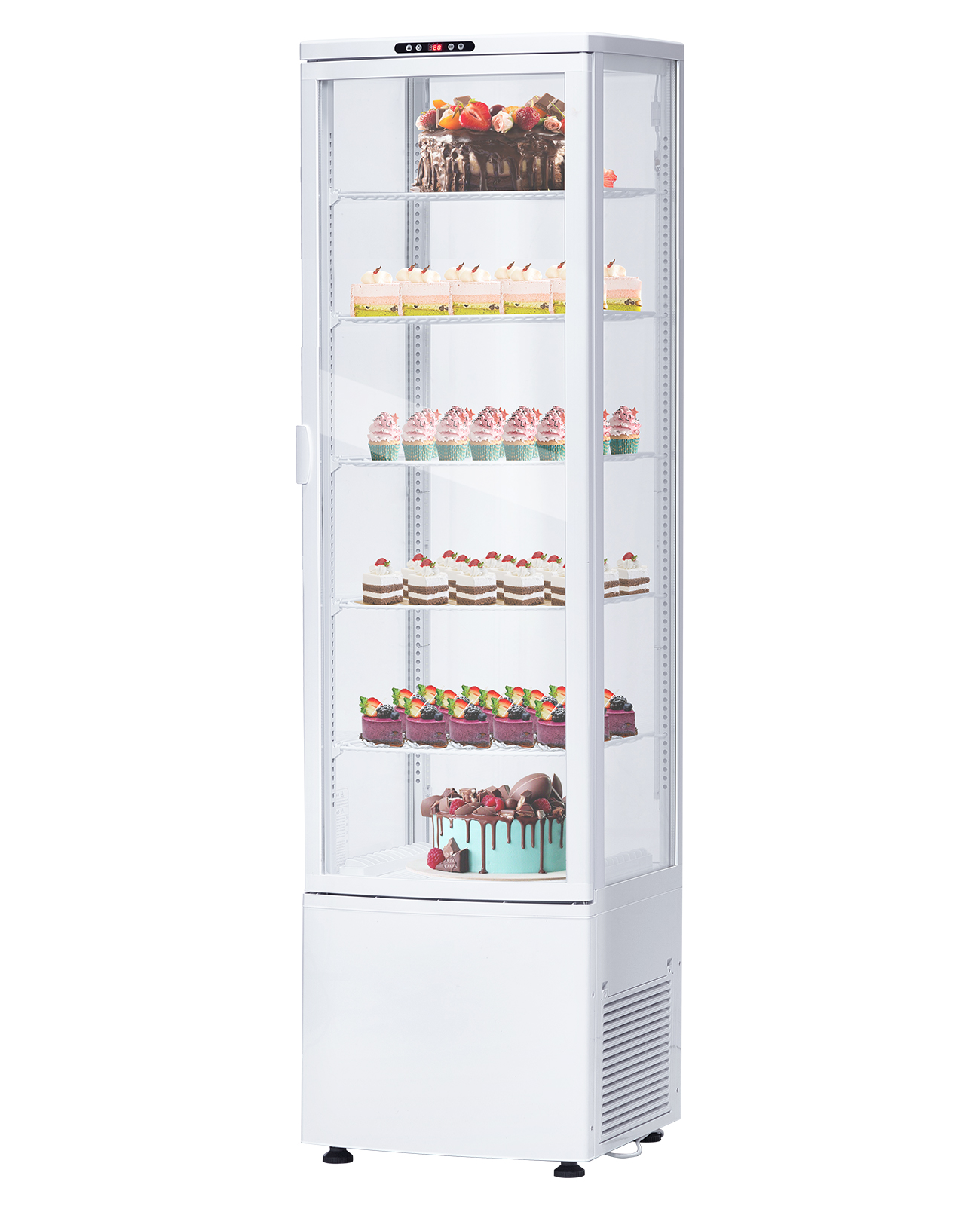 Refrigerated Display Case - 9.8 Cu.Ft Commercial Refrigerator Display Case,