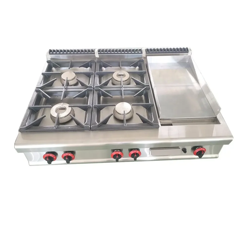 Table Top Gas Cooker with 4 Bu - Commercial Kitchen Griddle 리뷰 및 가격
