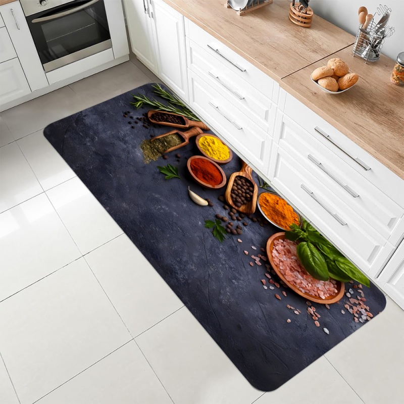Kitchen Spice Herb Print Runne - Commercial Kitchen Mats Anti Fatigue 리뷰 및 가격