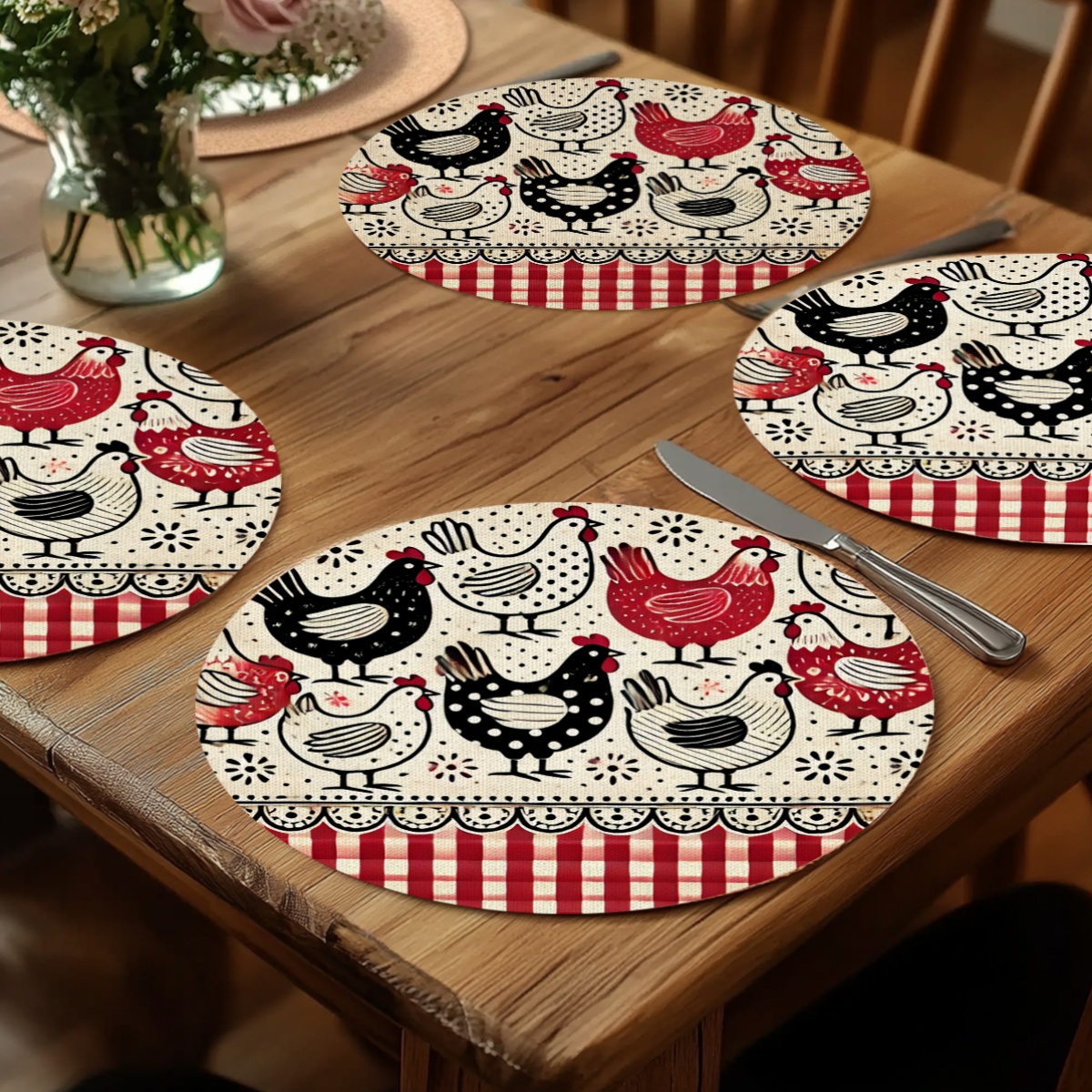 4PCS 2D flat print, farmhouse  - Commercial Kitchen Interior 리뷰 및 가격