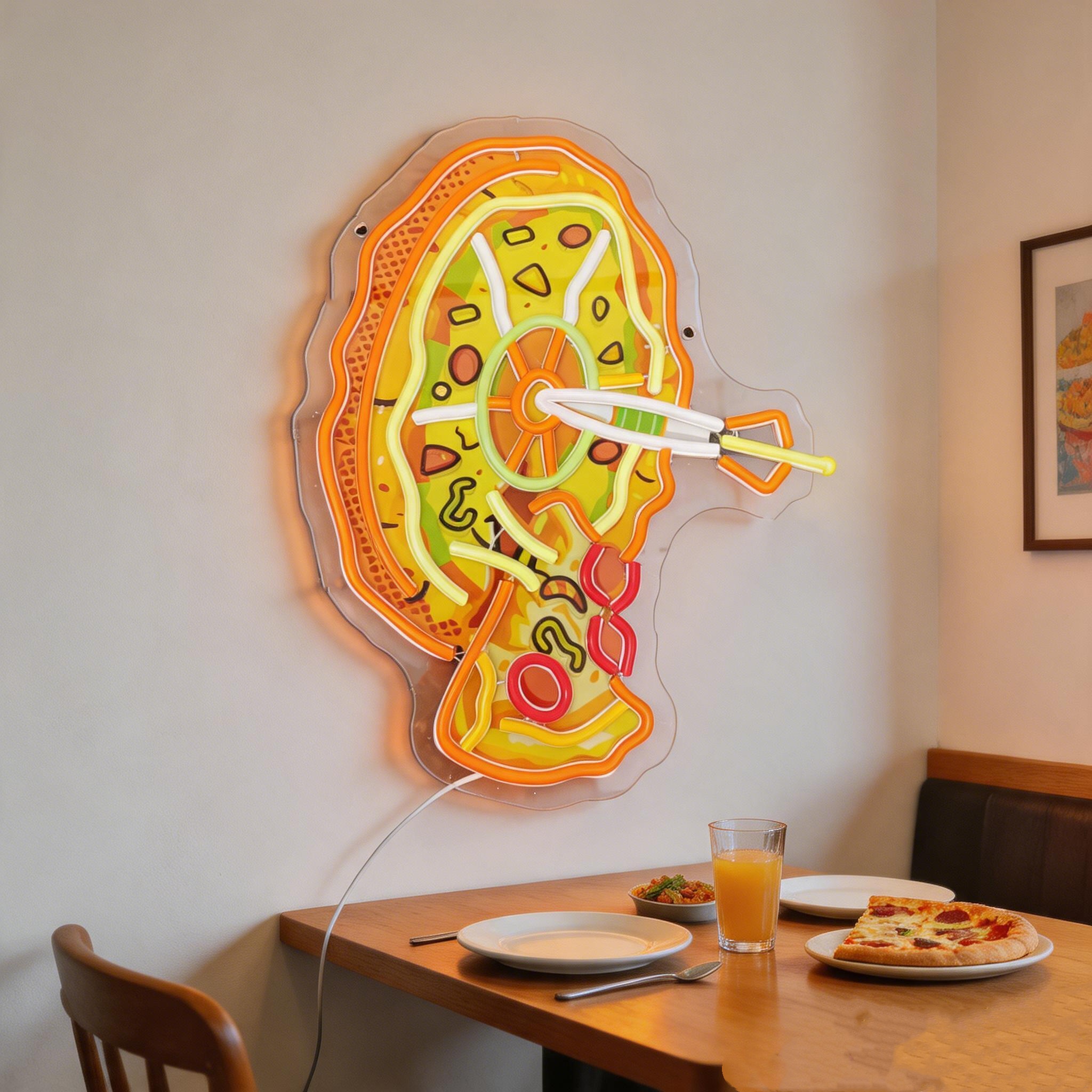 Commercial Kitchen Japanese - Ramen Cat Neon Sign Cat Noodles