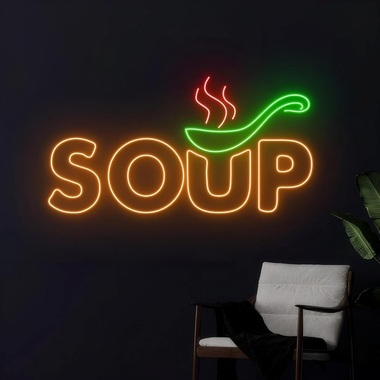 Commercial Kitchen Japanese - Soup Neon Sign USB Powered Food