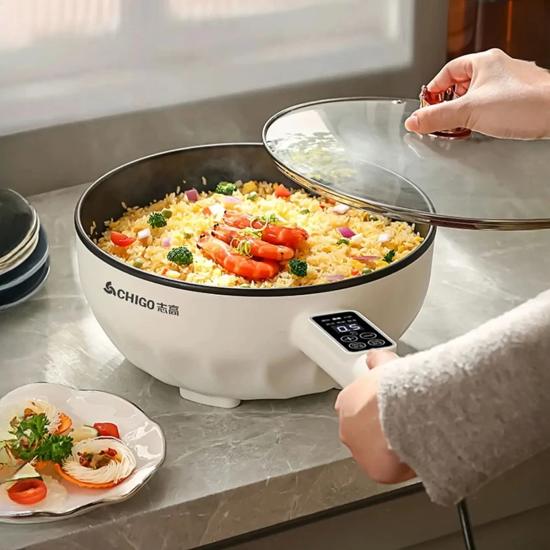 Commercial Kitchen Steamer - MultiFunction Electric Cooking Pot, NonStick Electric