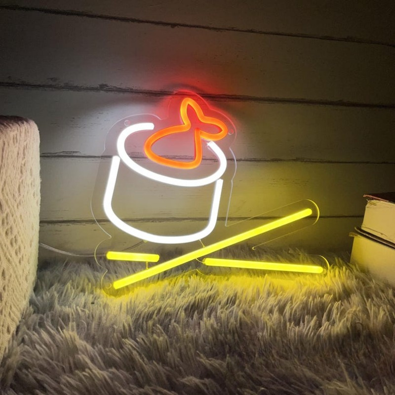 Commercial Kitchen Japanese - Sushi Roll Chopsticks LED Neon Sign