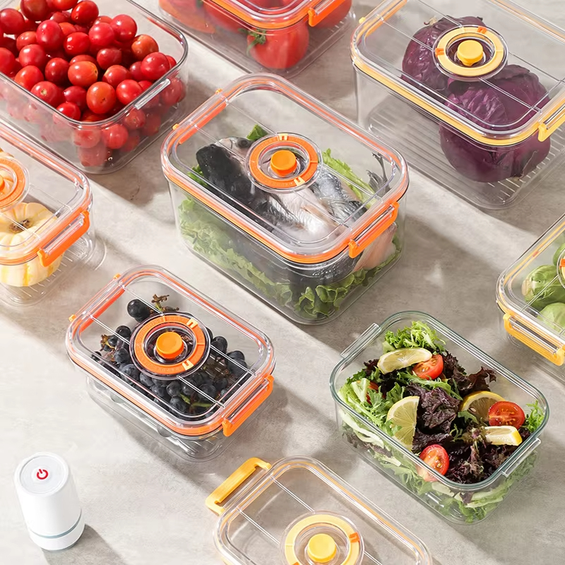 Commercial Kitchen Organiser - Vacuum Fresh-keeping Box Refrigerator Sealed Canister