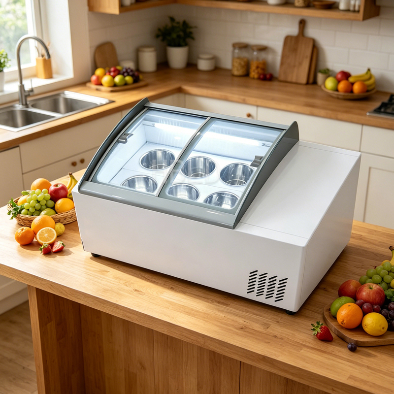 Refrigerated Display Case - Commercial Refrigerated Ice Cream Display Cabinet