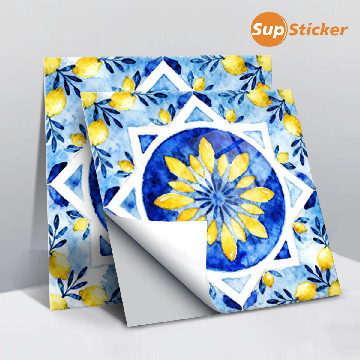 Floral Lemon Peel & Stick Wall - Commercial Kitchen Wall 리뷰 및 가격