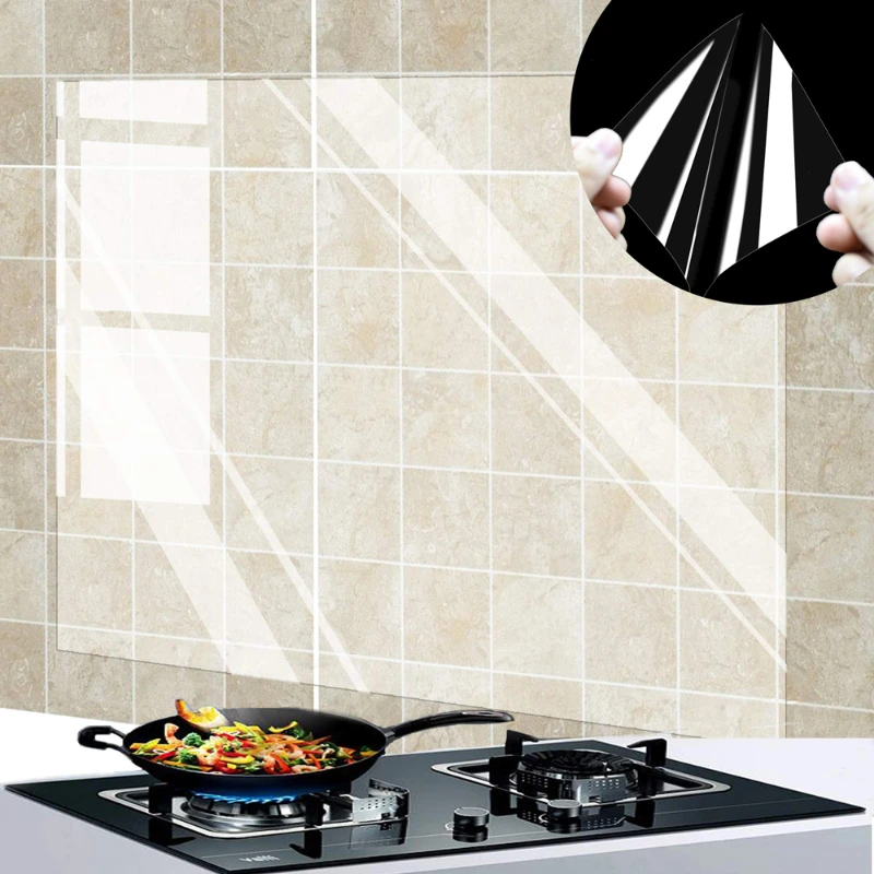 1Pc Kitchen Oil Proof Wall Sti - Commercial Kitchen Wall 리뷰 및 가격