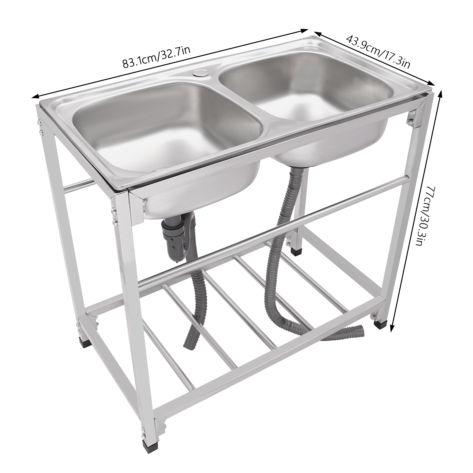 Commercial Stainless Steel Sin - Commercial Kitchen Double Sink review and price