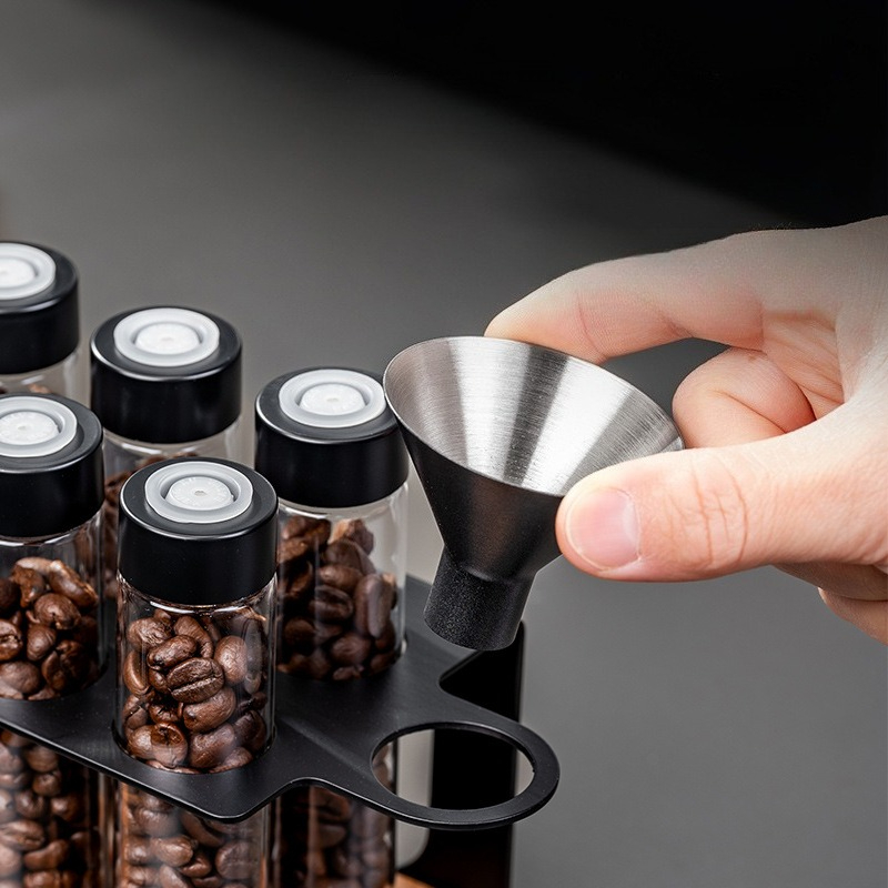 JUSTINLAU Glass Coffee Bean St - Commercial Kitchen Organiser review and price