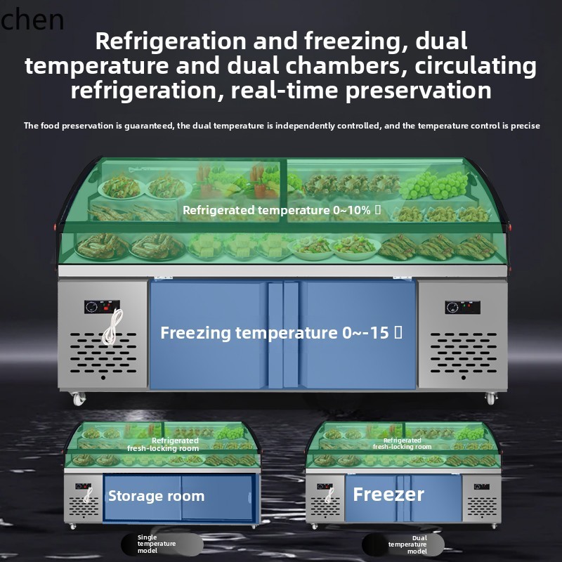 HTT three-layer stepped refrig - Refrigerated Display Case review and price
