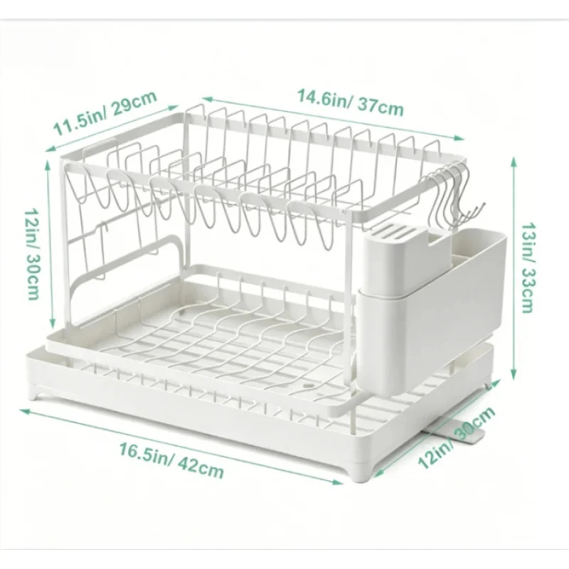 Space Saving 2-Tier Dish Dryin - Commercial Kitchen Floor Drain 리뷰 및 가격
