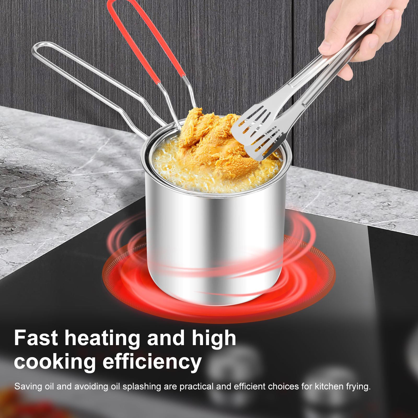 Deep Fryer Pots Stainless Stee - Commercial Kitchen Appliance review and price