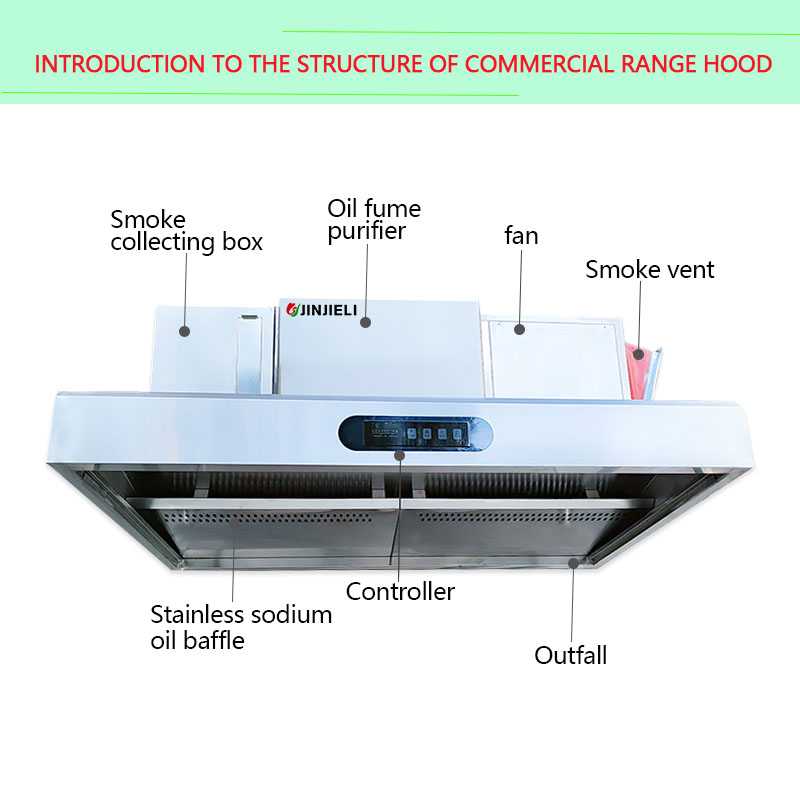 Over 98% Fume Removal Rate Ele - Commercial Kitchen Chimney review and price