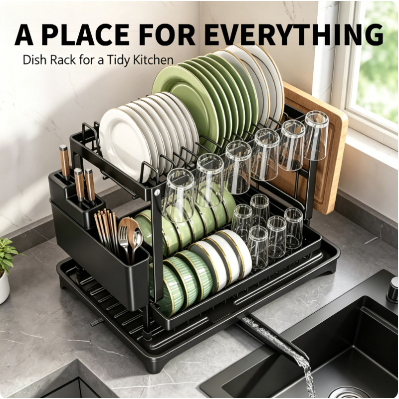 Space Saving Double Tier Dish  - Commercial Kitchen Floor Drain 리뷰 및 가격