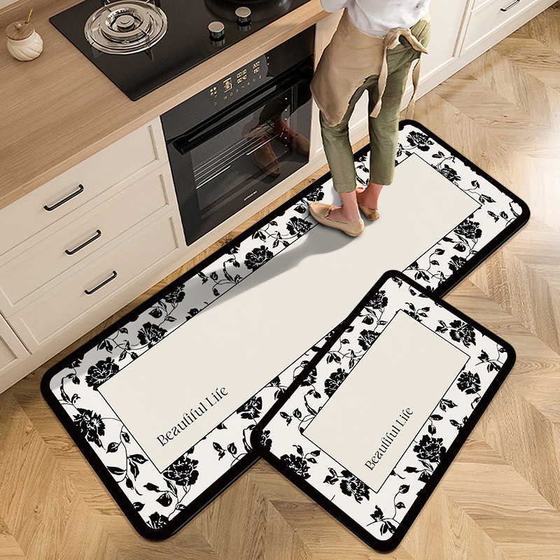 Vintage Floral Kitchen Carpet  - Commercial Kitchen Mats Anti Fatigue 리뷰 및 가격