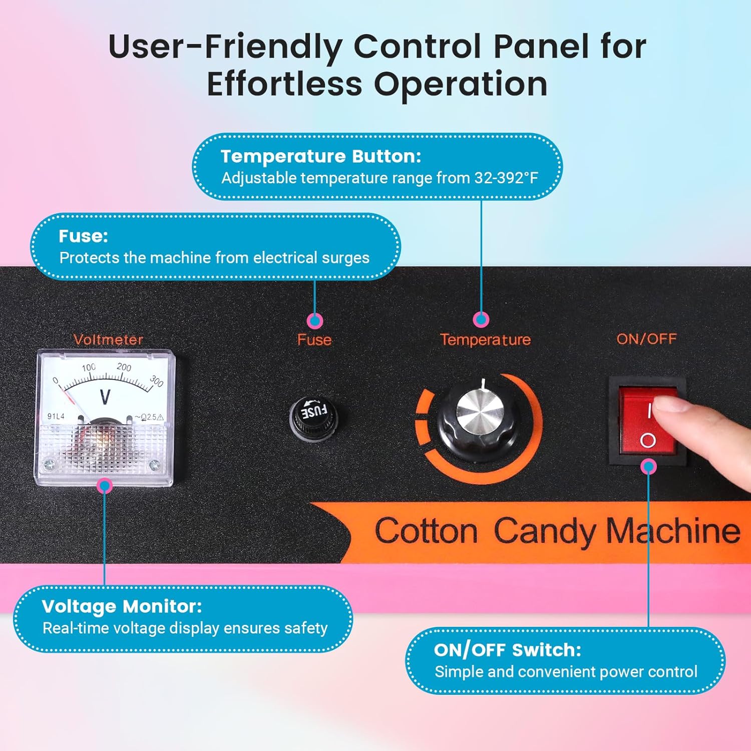 MHT2 Electric Cotton Candy Mac - Candy Floss Machine Commercial review and price