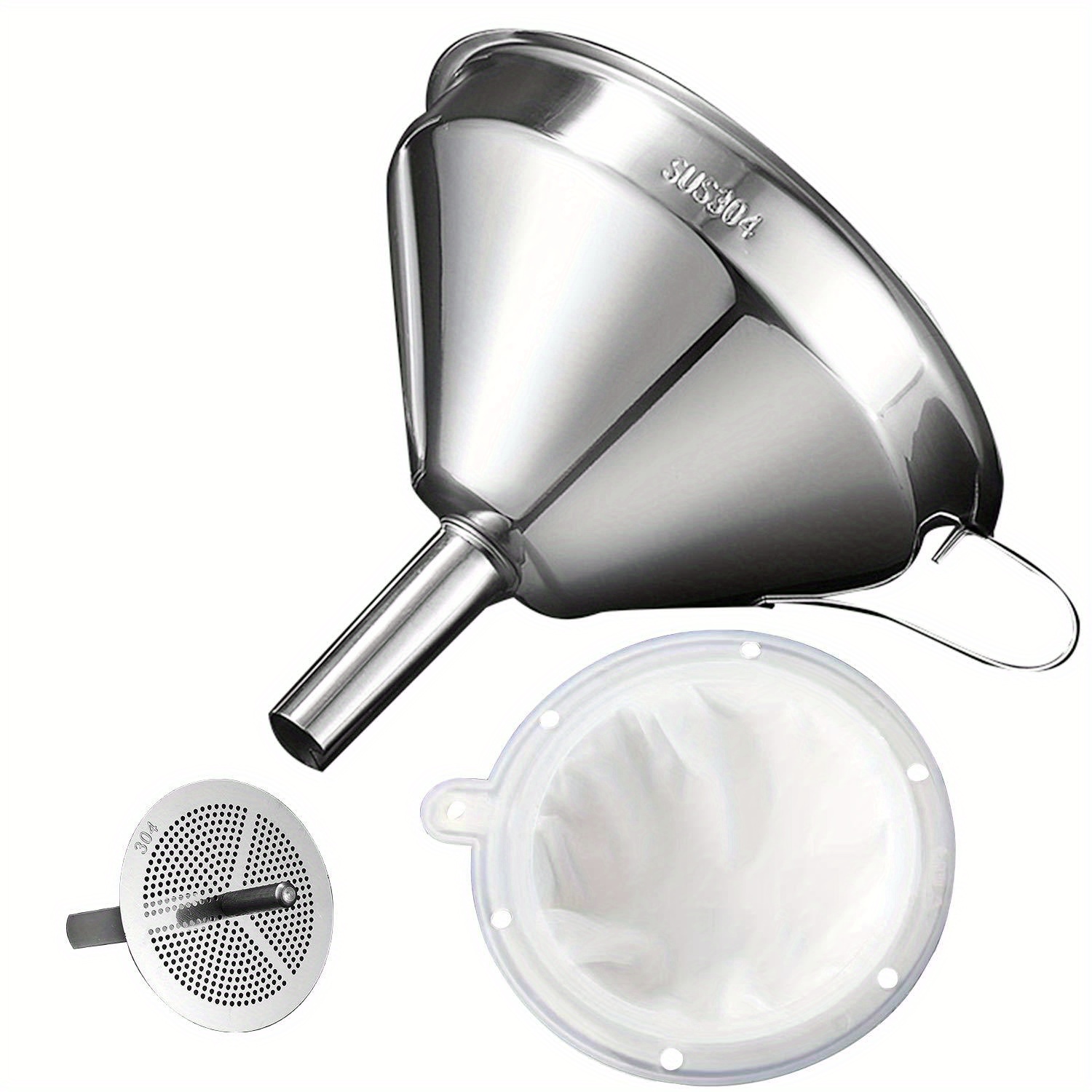 3 pcs/pack Funnel for filling  - Commercial Kitchen Oil Filter 리뷰 및 가격
