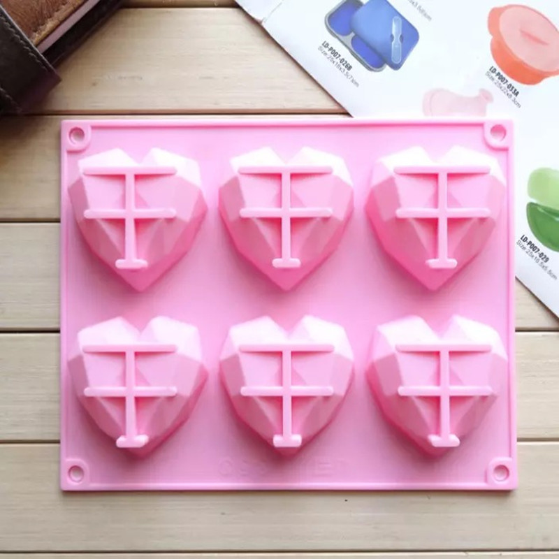 3D 6 Cavity Diamond Love Silic - Commercial Kitchen Accessories review and price