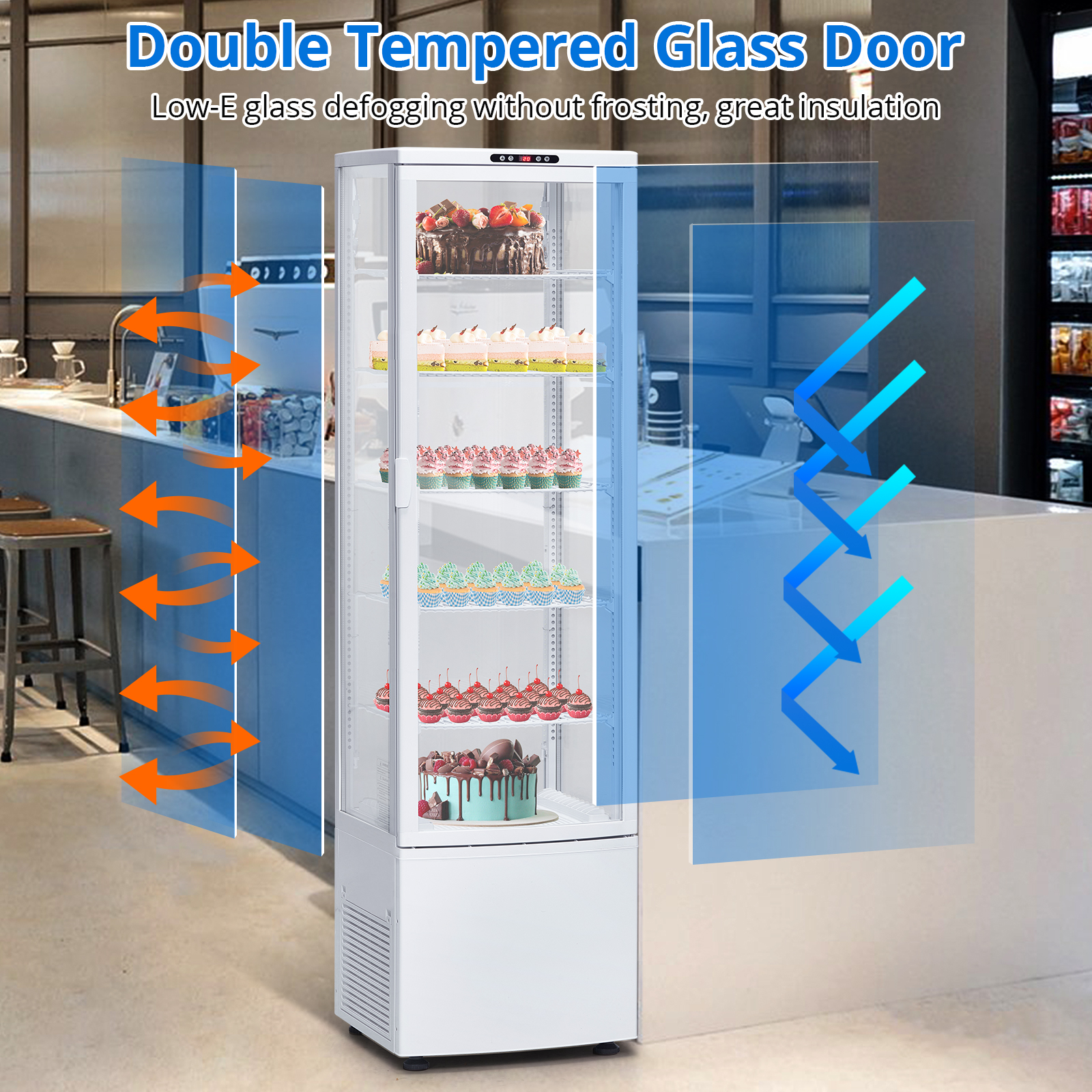 9.8 Cu.Ft Commercial Refrigera - Refrigerated Display Case review and price