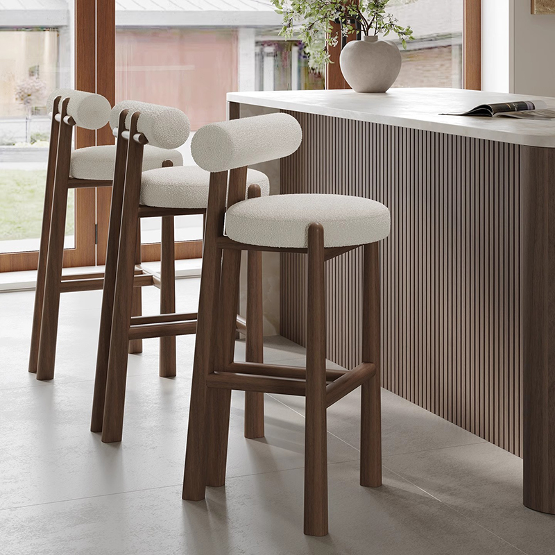 Modern Wood Backrest Bar Chair - Commercial Kitchen Interior 리뷰 및 가격