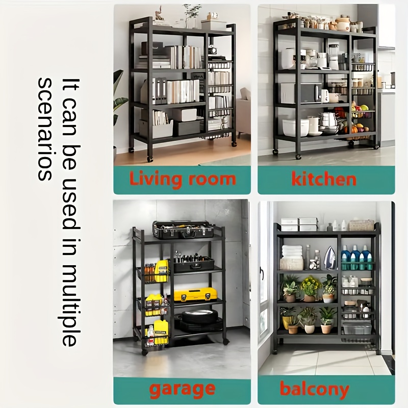 us1pc Movable Storage Rack, Ad - Commercial Kitchen Rack review and price