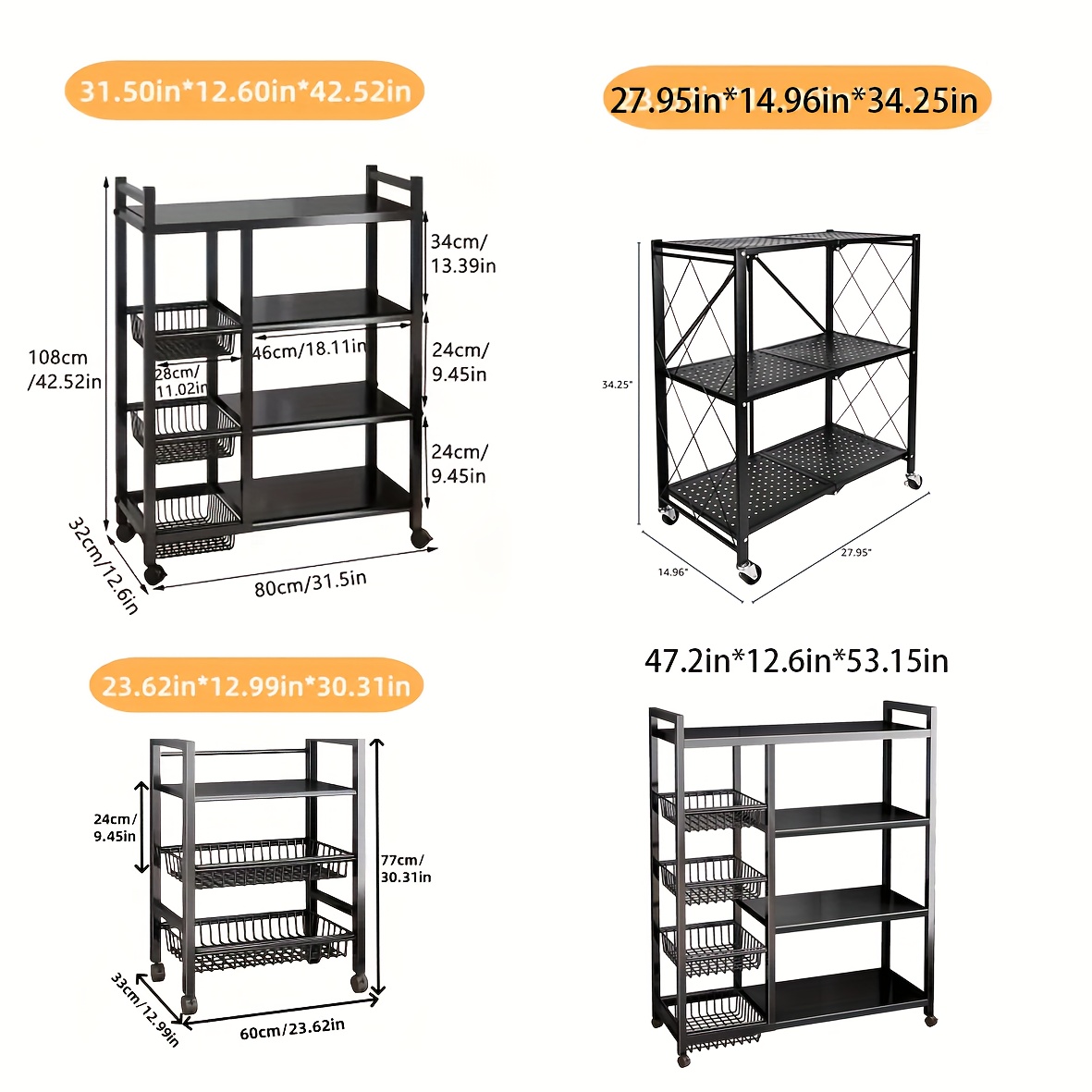 us1pc Movable Storage Rack, Ad - Commercial Kitchen Rack review and price
