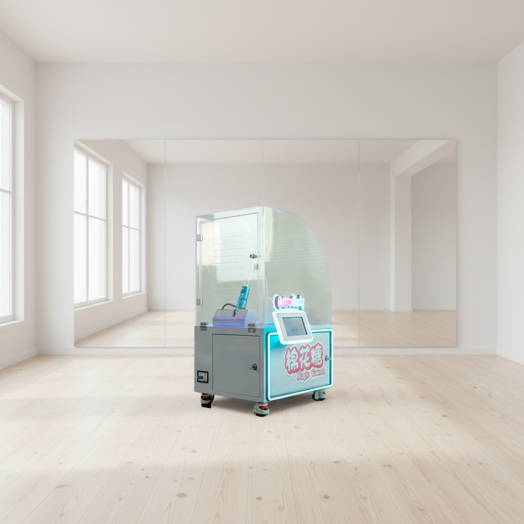 New Semi-Automatic Cotton Cand - Candy Floss Machine Commercial review and price