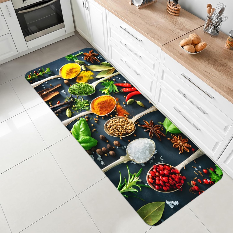 Kitchen Spice Herb Print Runne - Commercial Kitchen Mats Anti Fatigue 리뷰 및 가격
