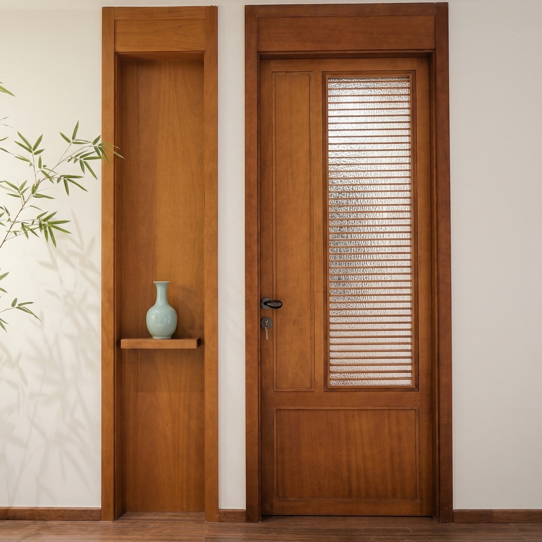 Luxury solid wood glass slidin - Commercial Kitchen Interior Design 리뷰 및 가격