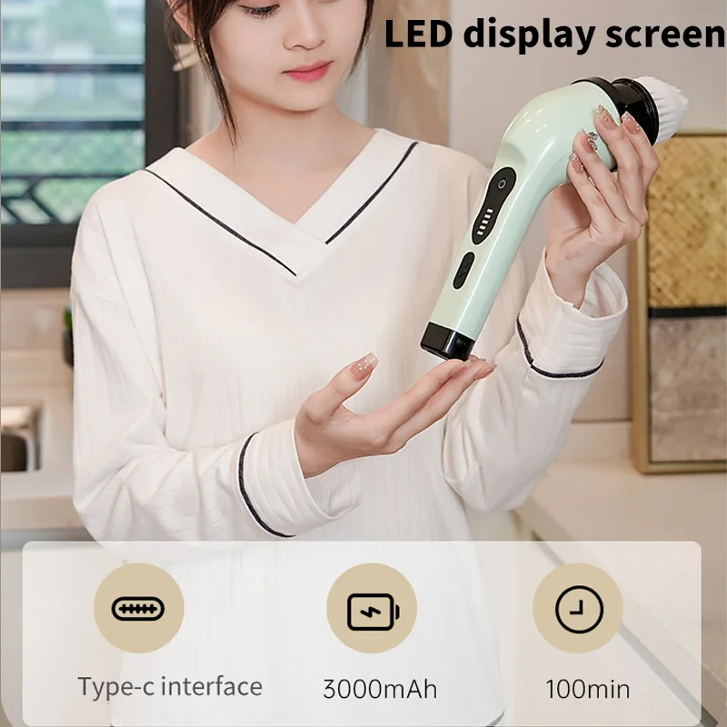 9-in-1 Electric Cleaning Brush - Commercial Kitchen Cleaning review and price