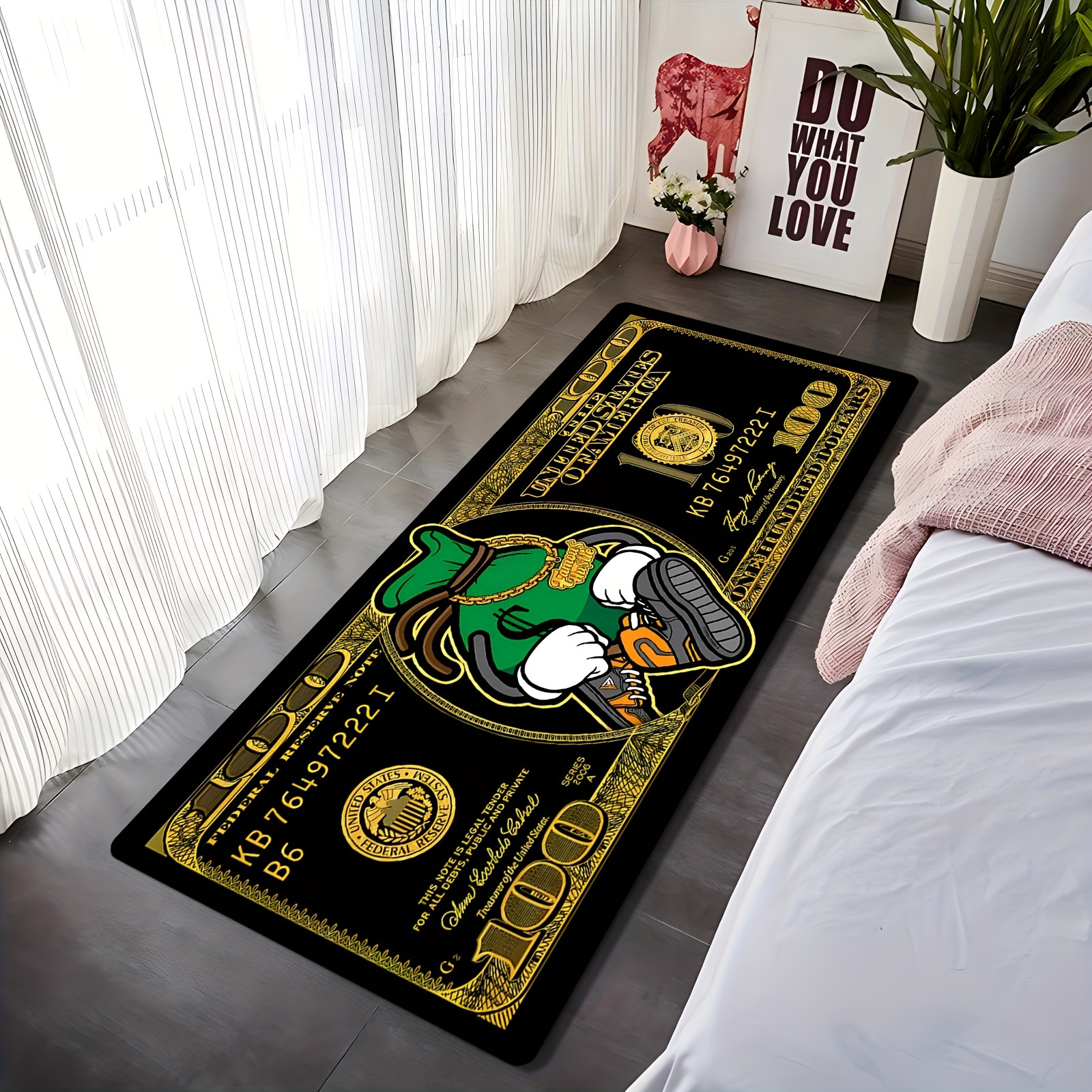 $100 Bill Pattern Area Rug,Sof - Commercial Kitchen Ideas review and price