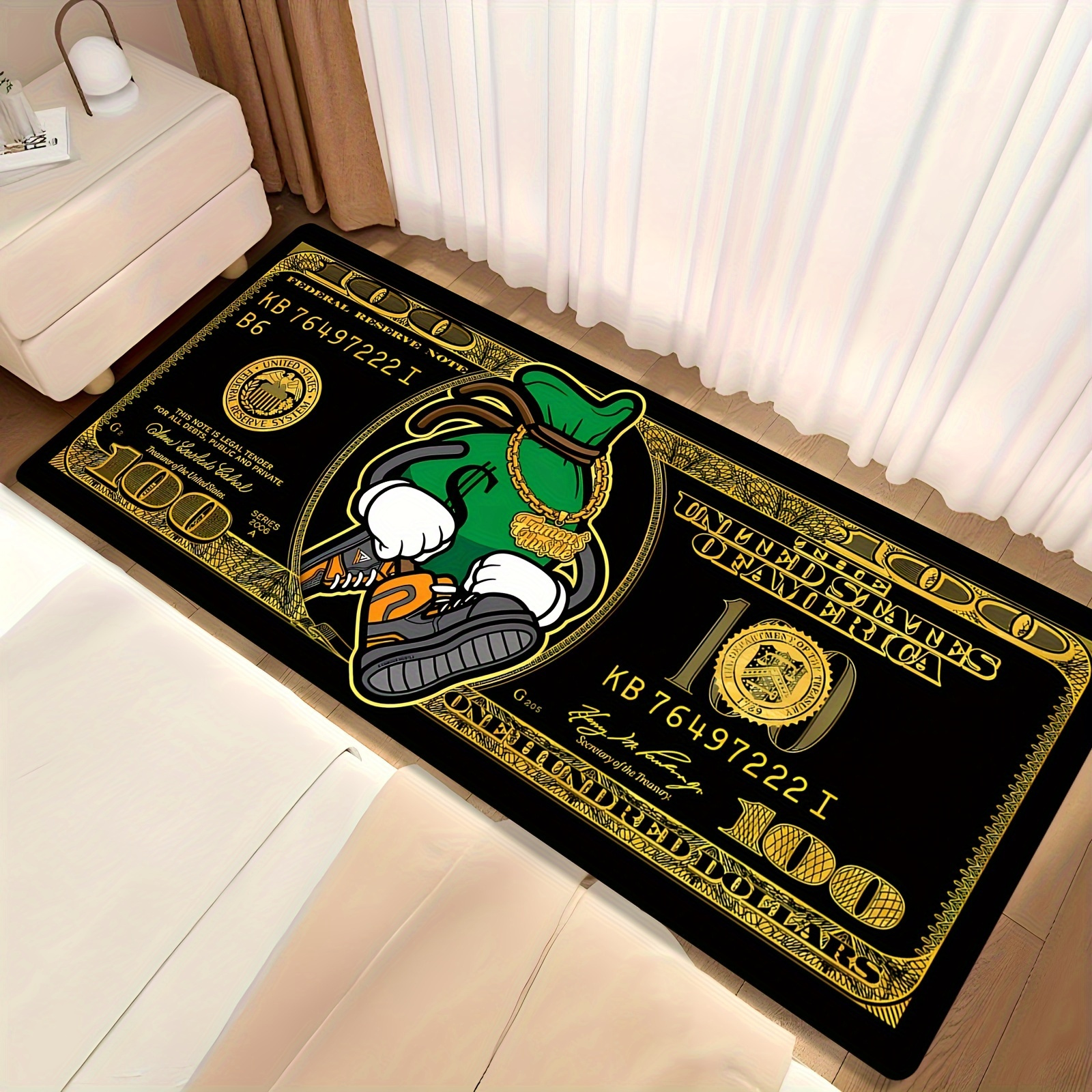 $100 Bill Pattern Area Rug,Sof - Commercial Kitchen Ideas review and price