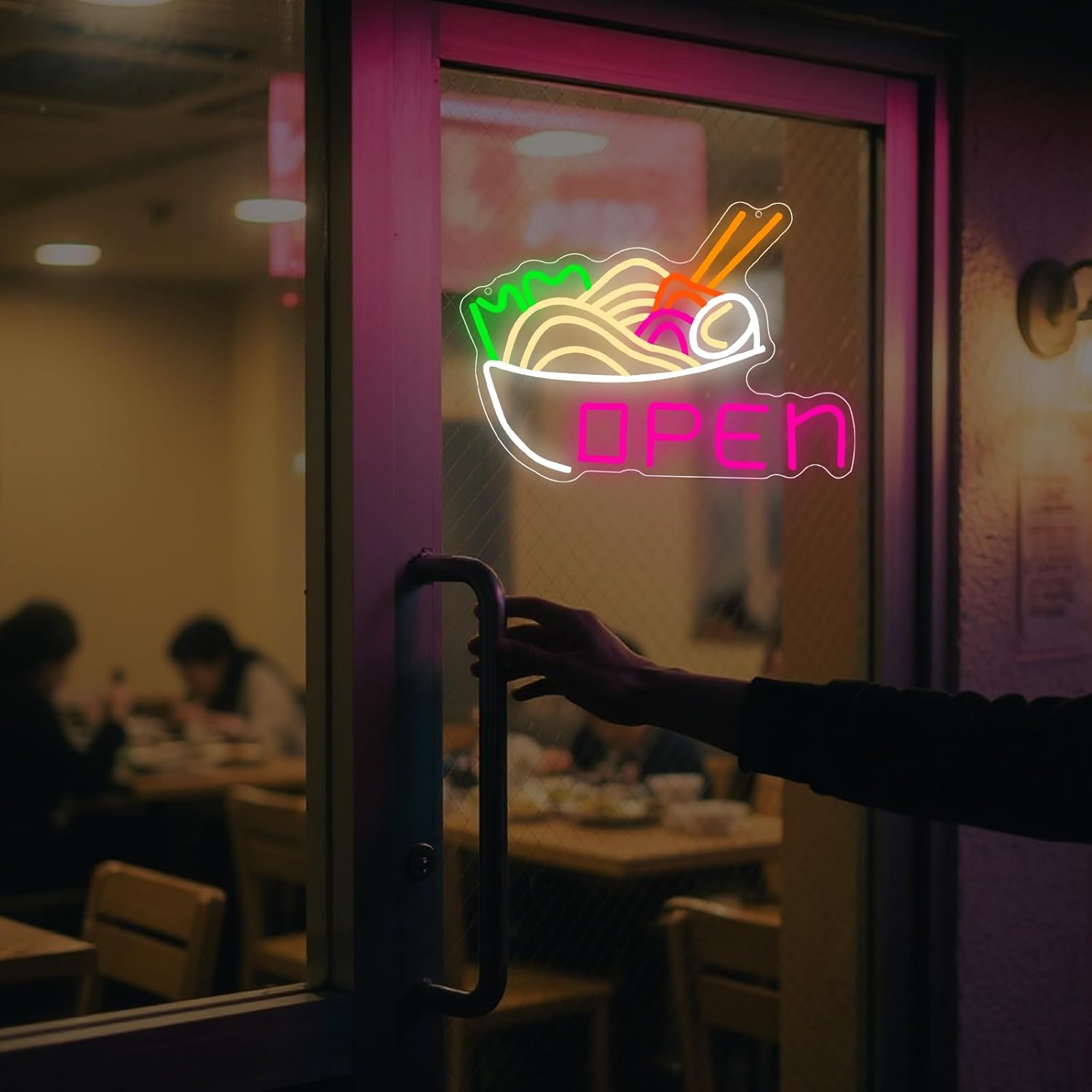 Ramen Bowl Neon Light Open LED - Commercial Kitchen Japanese review and price