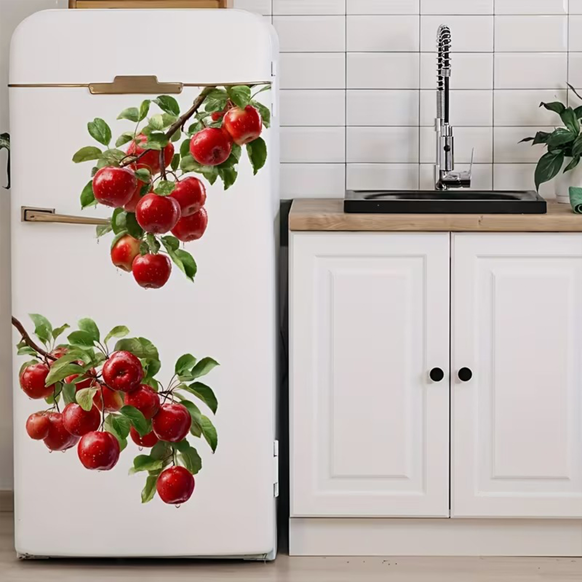 3D Red Apple Refrigerator Magn - Commercial Kitchen Wall 리뷰 및 가격