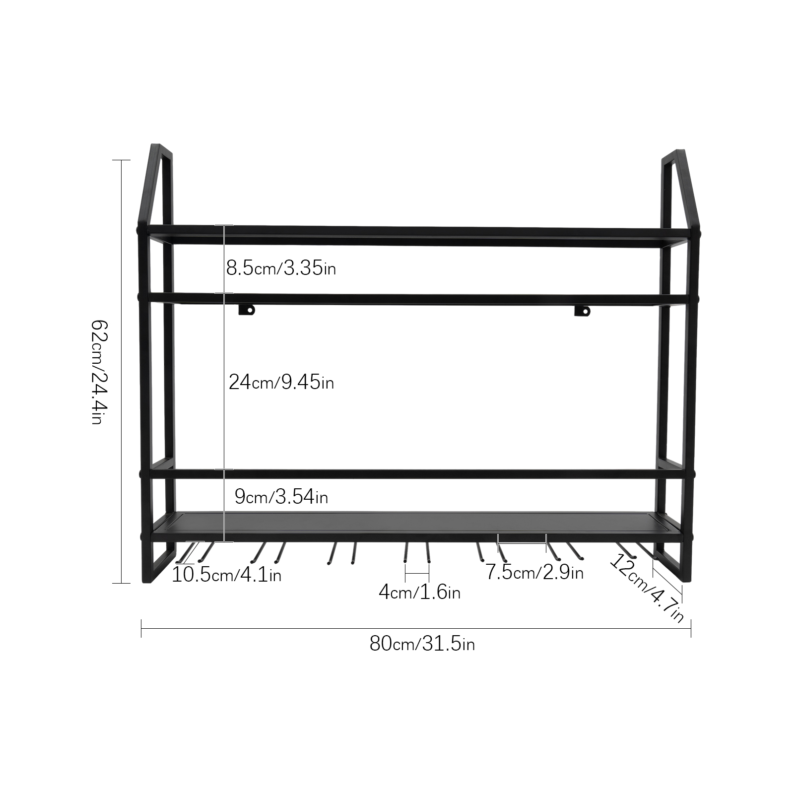 Double-layer Wine Rack Wall-Mo - Commercial Kitchen Organiser review and price