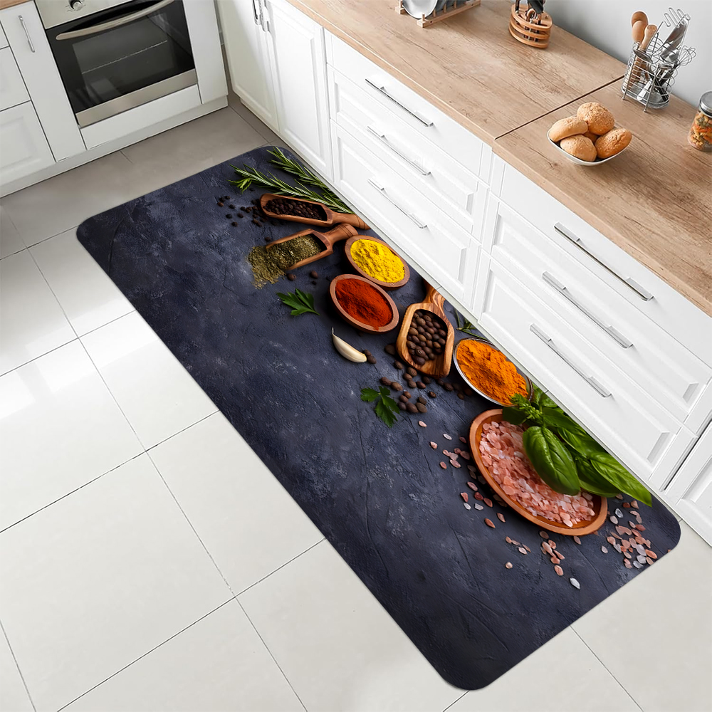 Vintage Spices Pattern Kitchen - Commercial Kitchen Mats Anti Fatigue 리뷰 및 가격