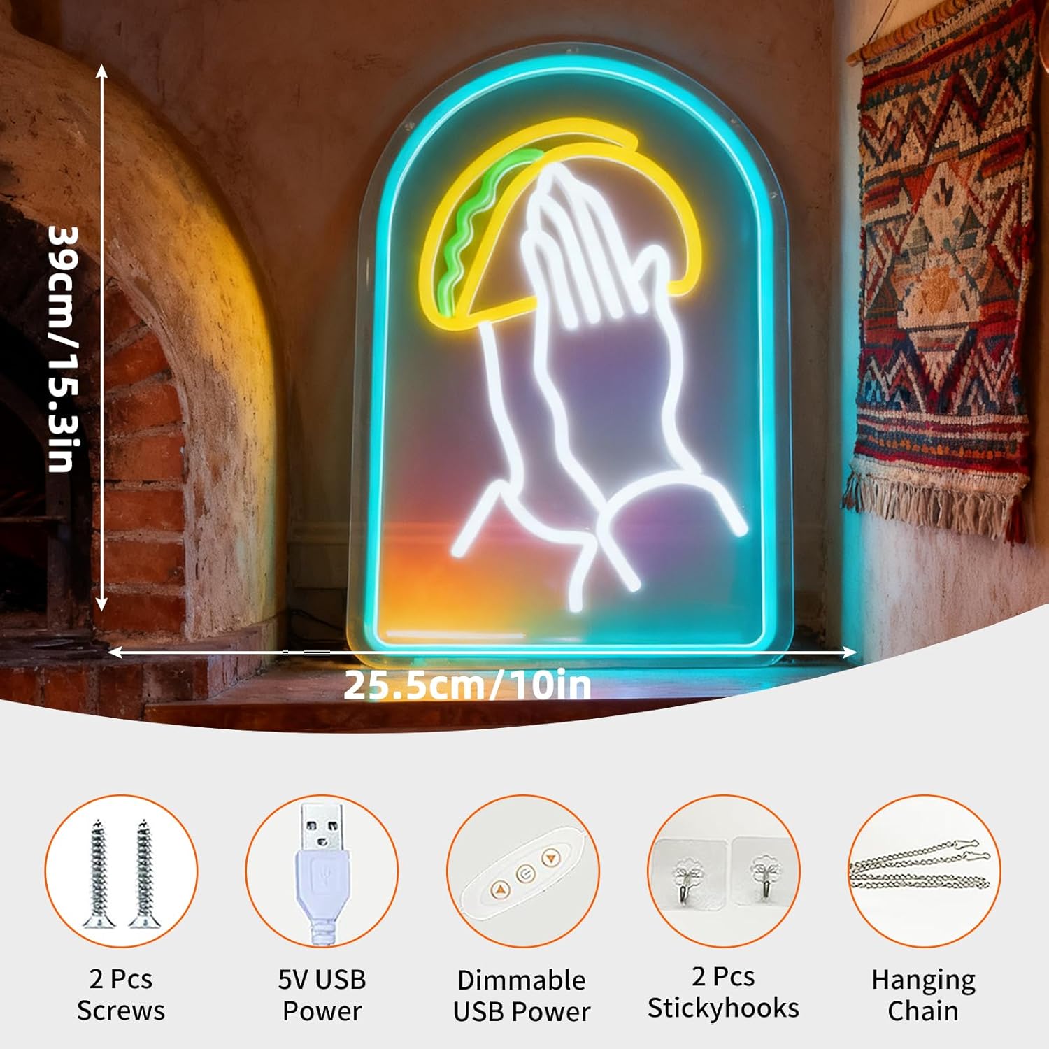 Taco LED Neon Sign LED Wall Li - Commercial Kitchen Ideas review and price