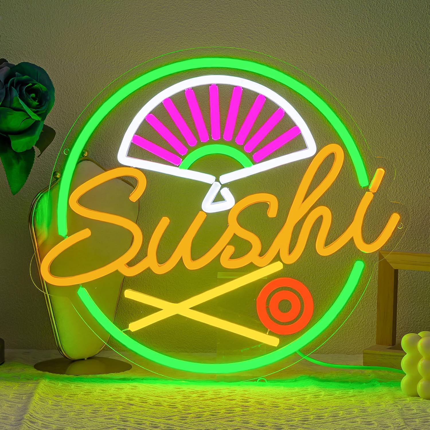 Sushi Neon Sign for Wall Decor - Commercial Kitchen Japanese review and price