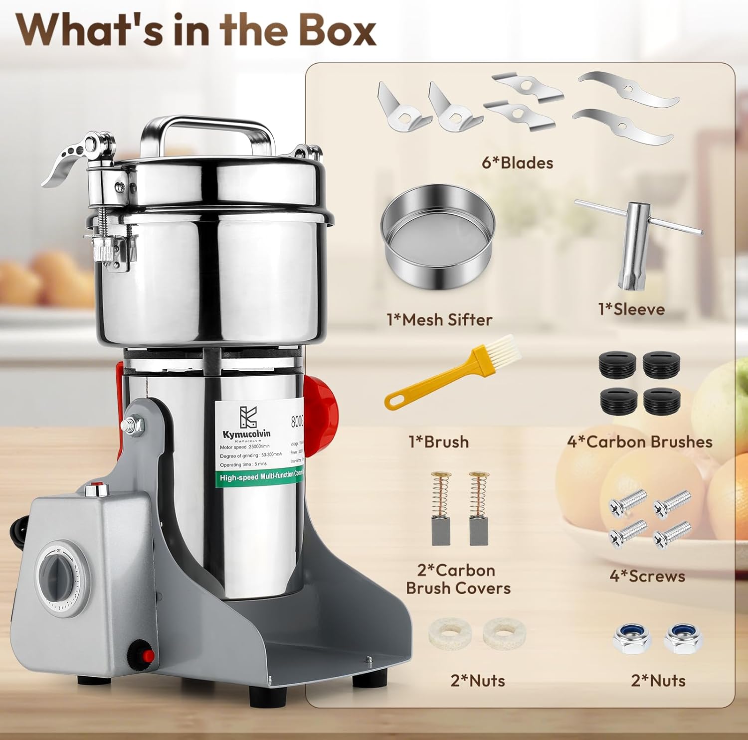 Electric Grain Mill Grinder-80 - Commercial Kitchen Grinder 리뷰 및 가격