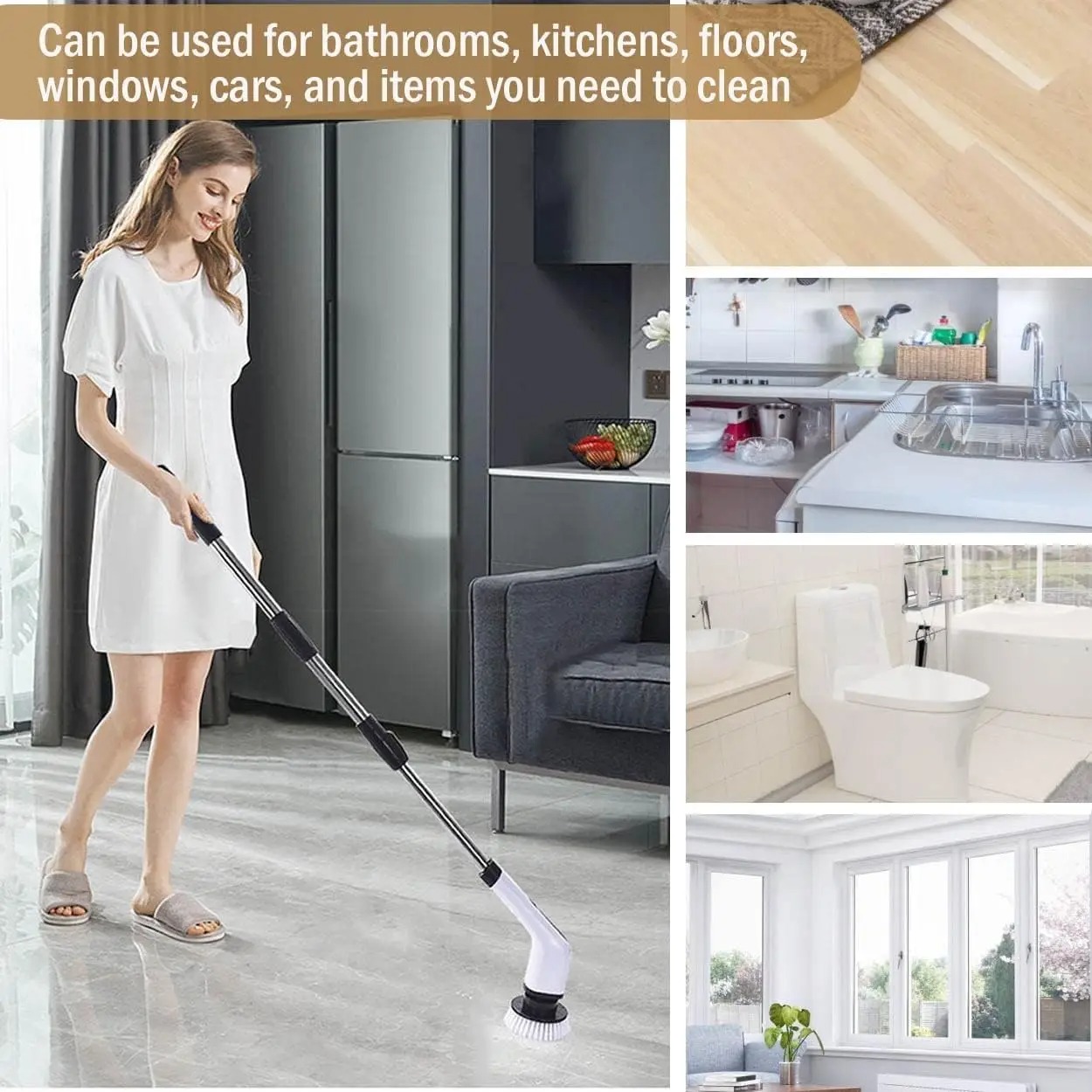 Cordless Electric Spin Scrubbe - Commercial Kitchen Cleaning review and price