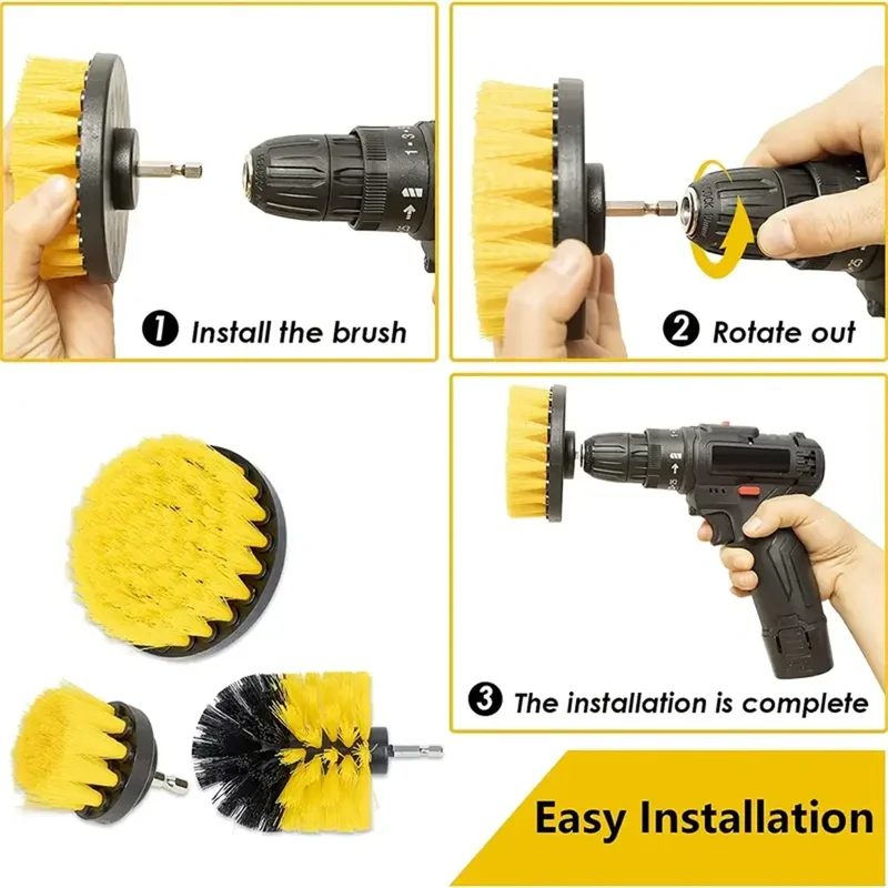 3 pcs/set drill brush set powe - Commercial Kitchen Cleaning review and price