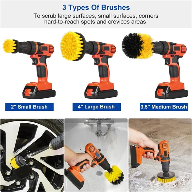 3 pcs/set drill brush set powe - Commercial Kitchen Cleaning review and price