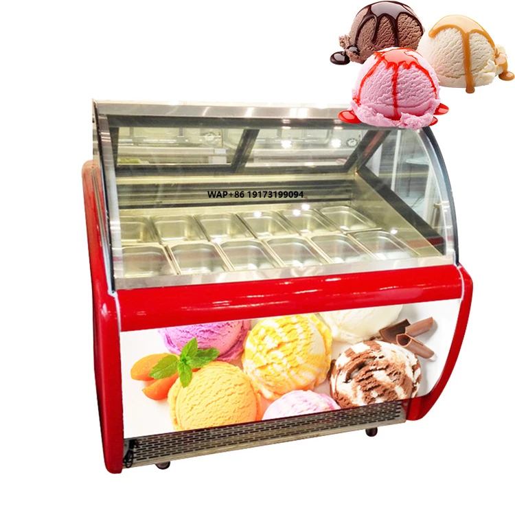 Stainless Steel Gelato Show Ca - Refrigerated Display Case review and price