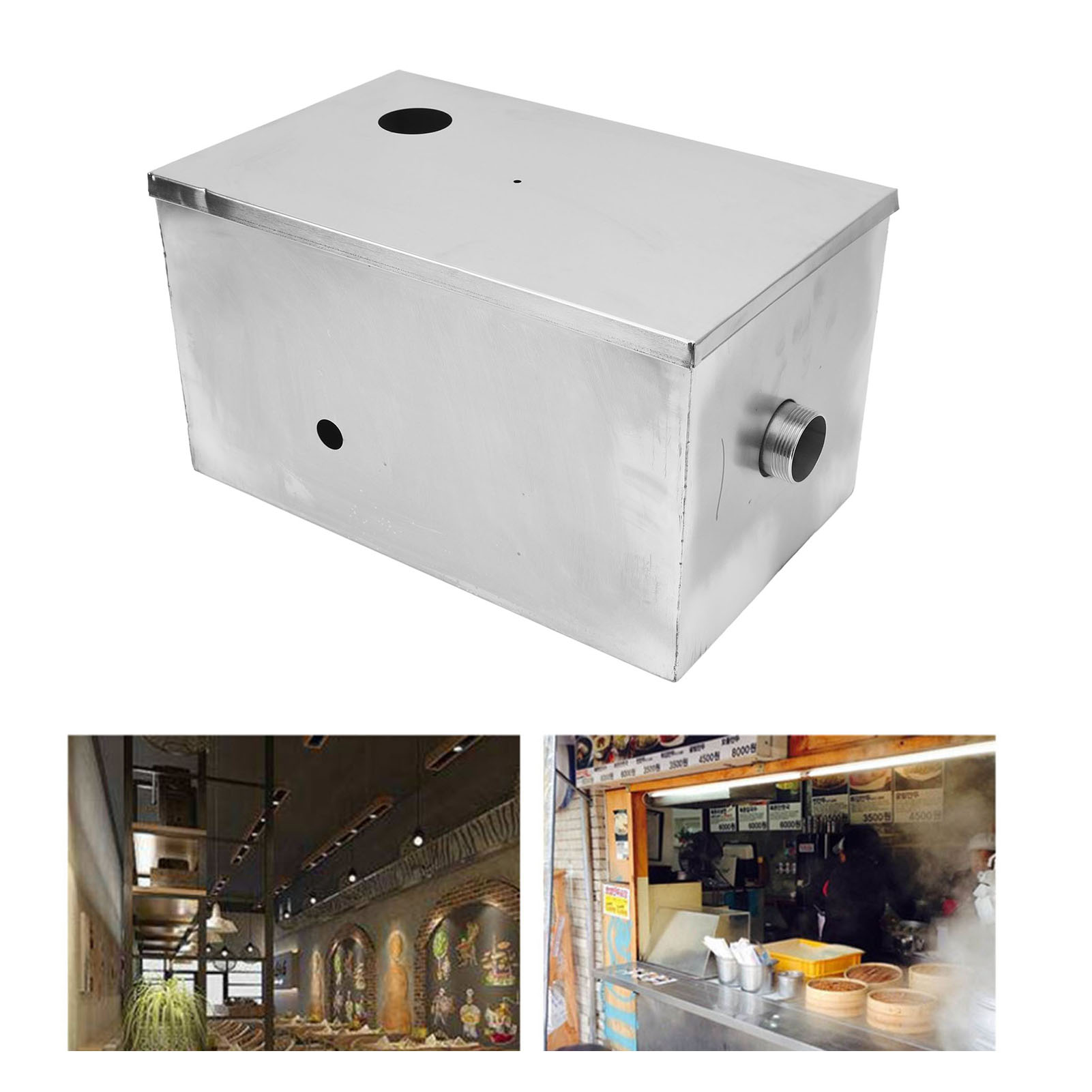 400x250x230mm Stainless Steel  - Commercial Kitchen Grease Interceptor review and price