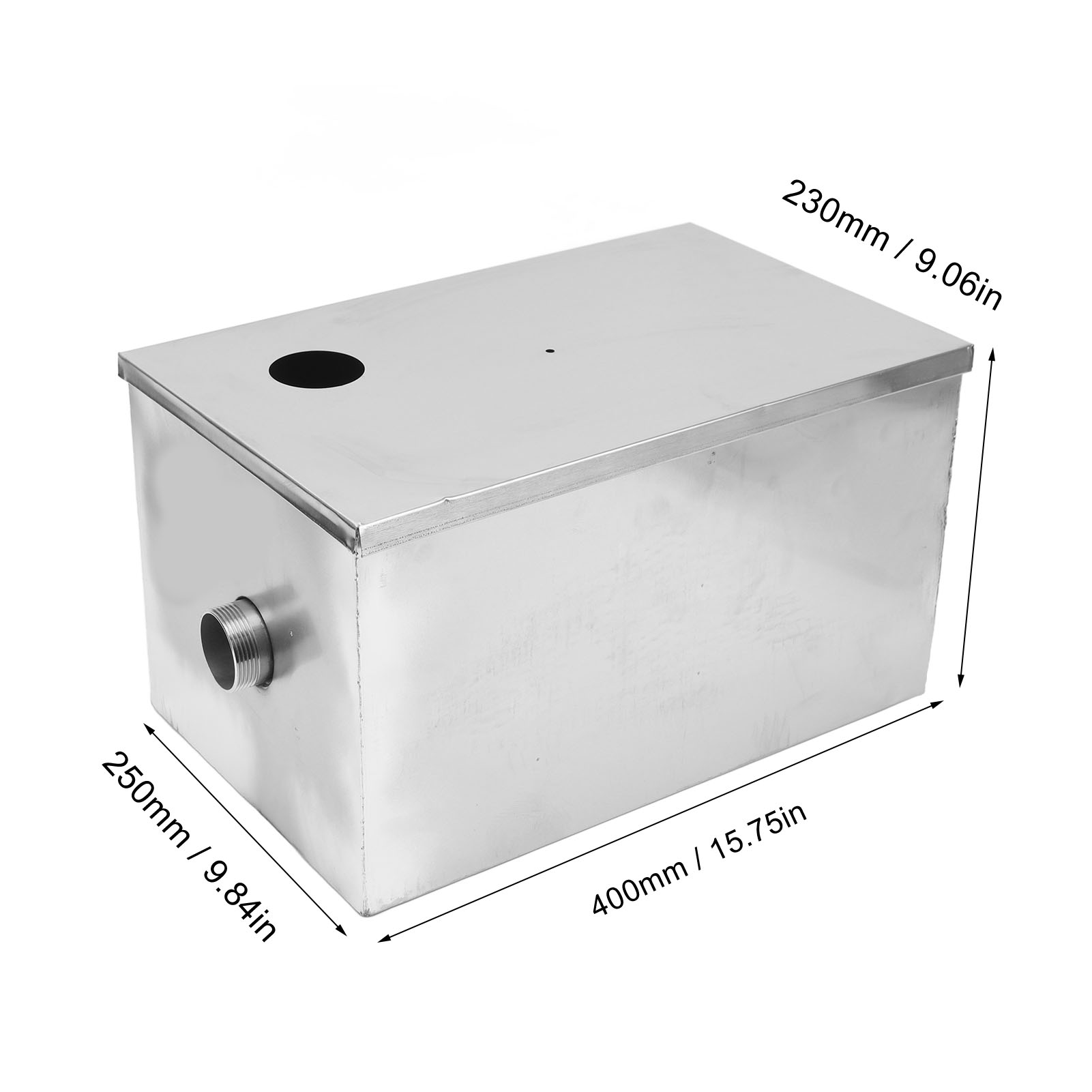 400x250x230mm Stainless Steel  - Commercial Kitchen Grease Interceptor review and price