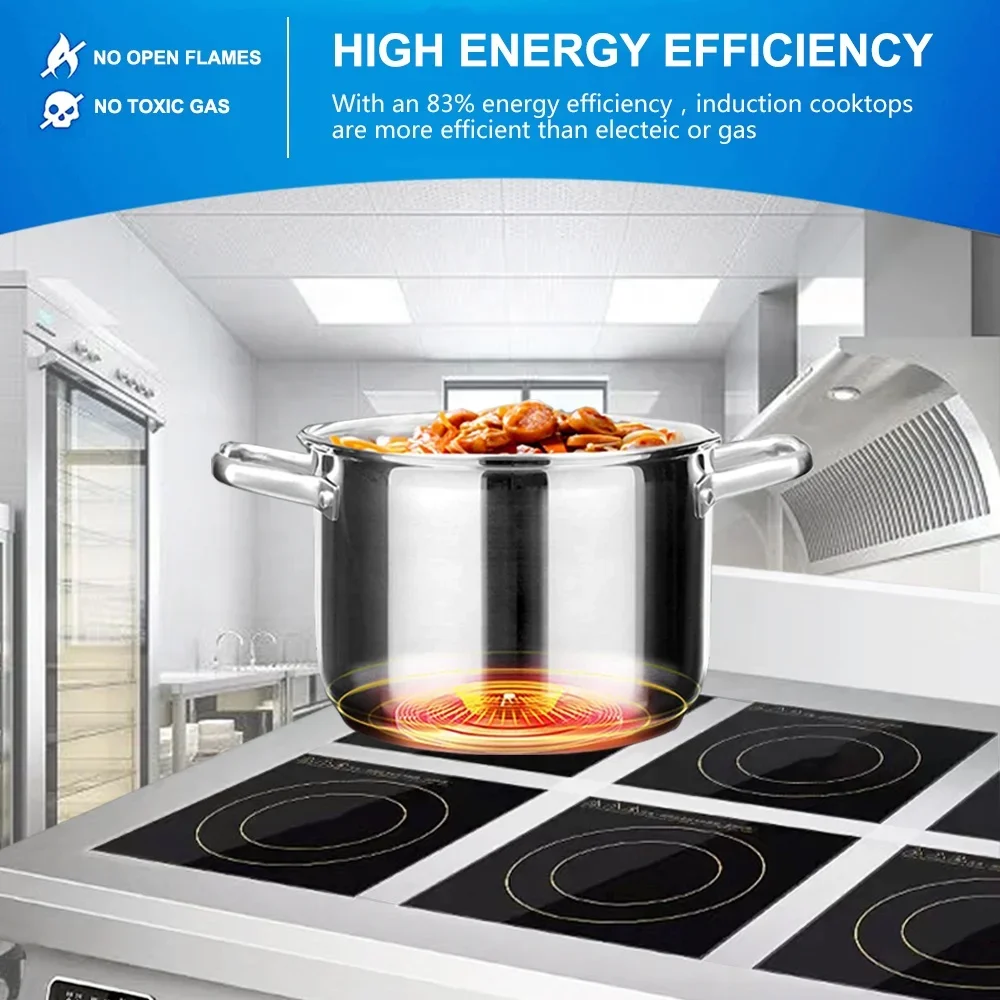 4 Burner Flat Industrial Comme - Commercial Kitchen Induction 리뷰 및 가격